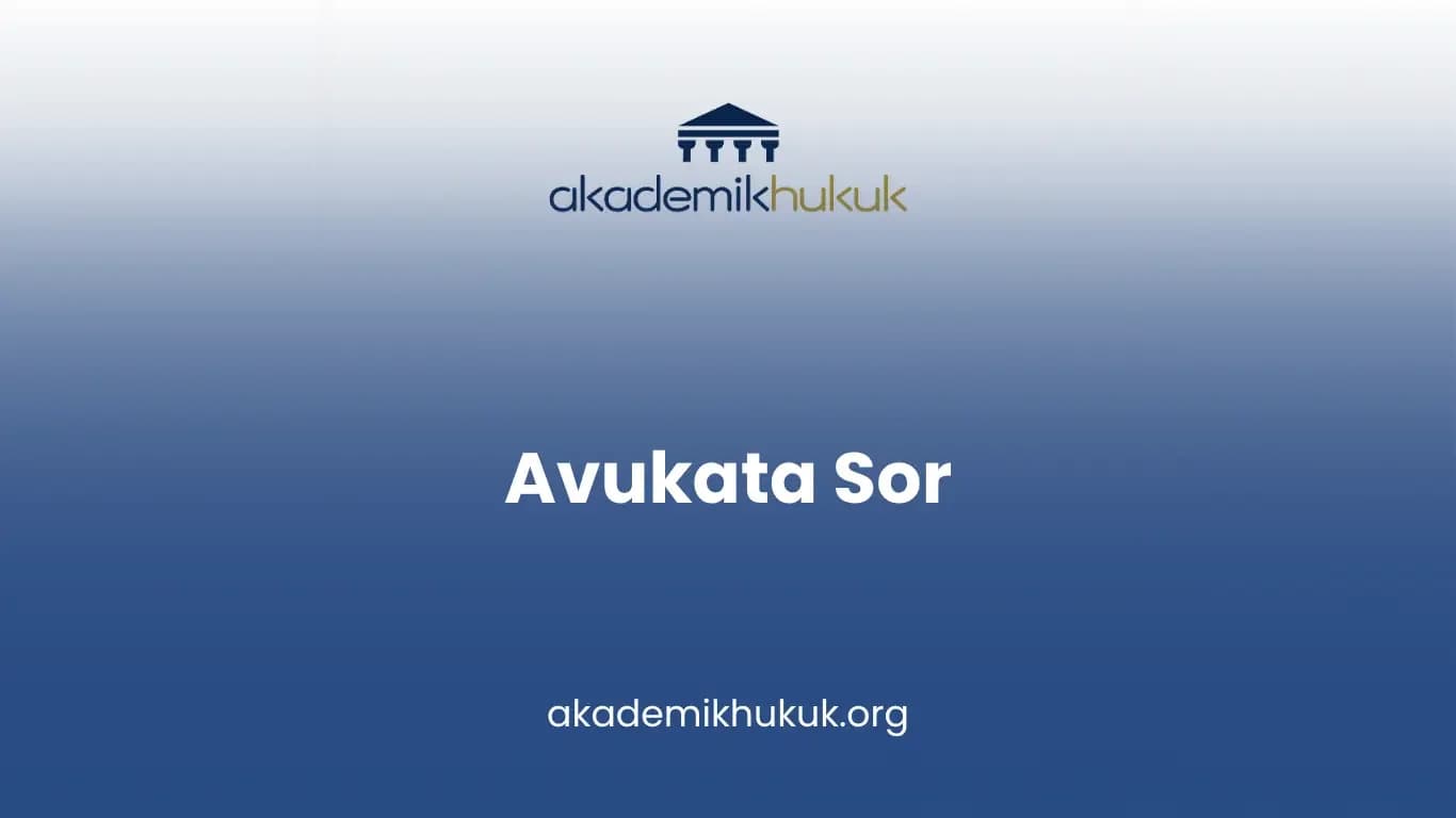 Avukata sor